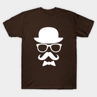 Hat, Glasses, Mustache, and Bow Tie T-Shirt